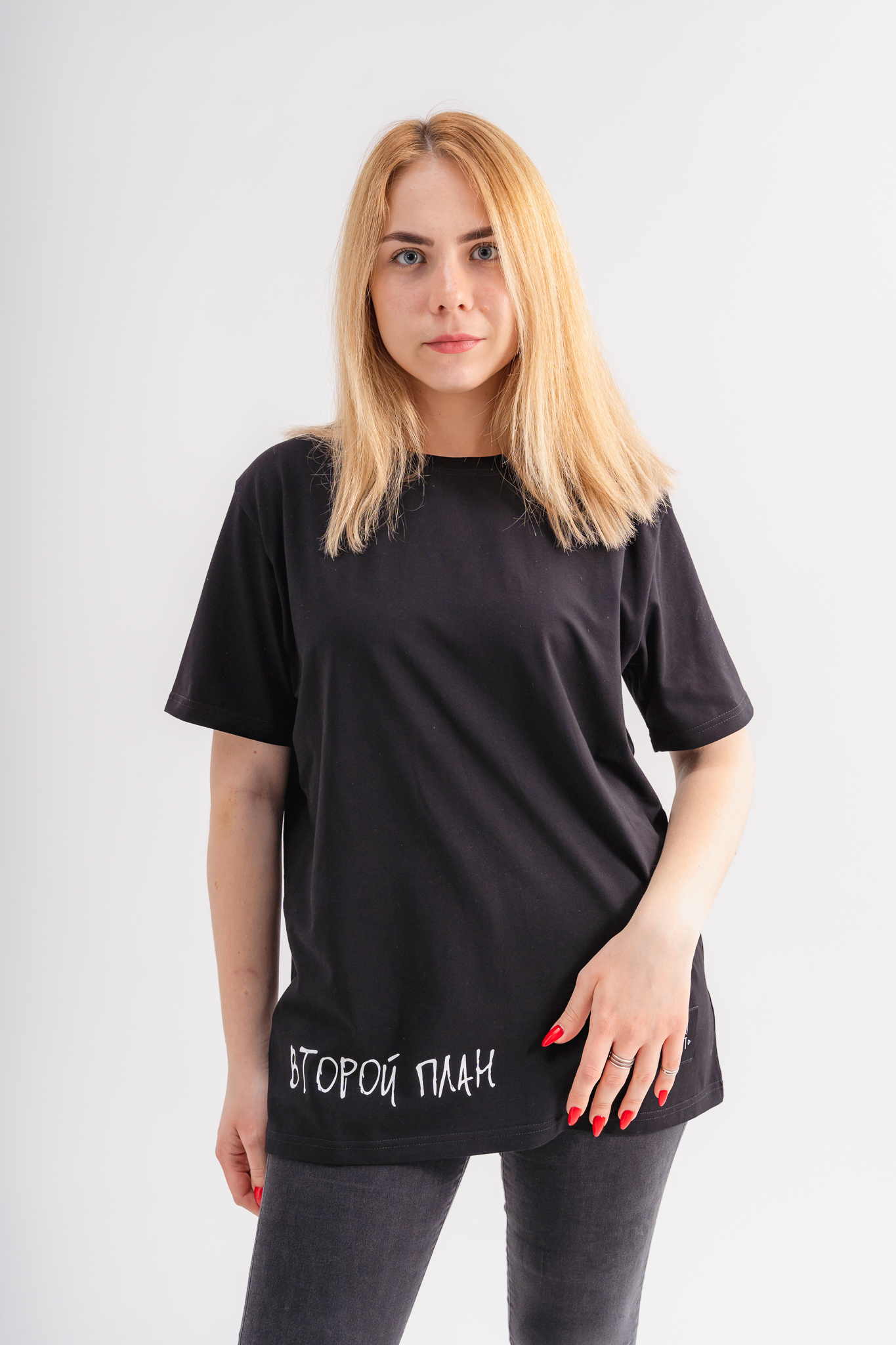 Футболка «Второй план» черная L в магазине RentaPhoto.Store