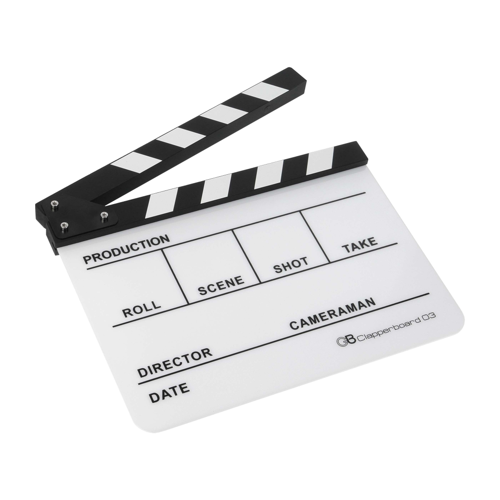 Кинохлопушка GreenBean Clapperboard 03 (белая). в магазине RentaPhoto.Store